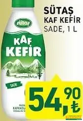 SÜTAŞ KAF KEFİR SADE 1 L fiyat ve kampanya bilgisi
